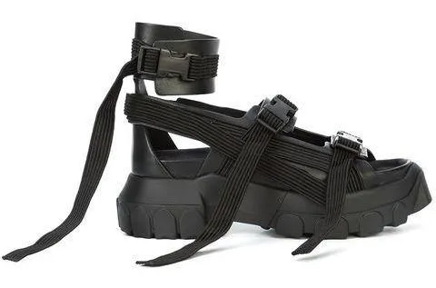 Hiking Spartan Sandals - Black, White, Green, White and Grey
