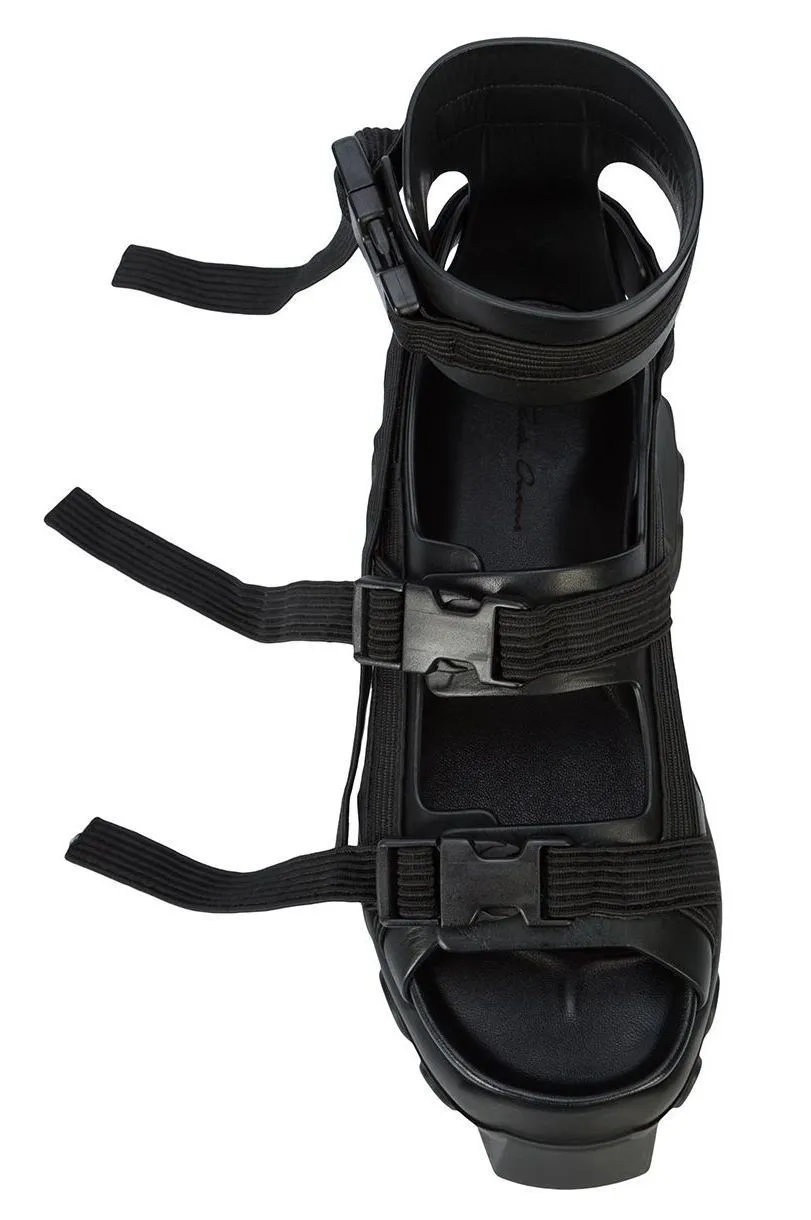Hiking Spartan Sandals - Black, White, Green, White and Grey