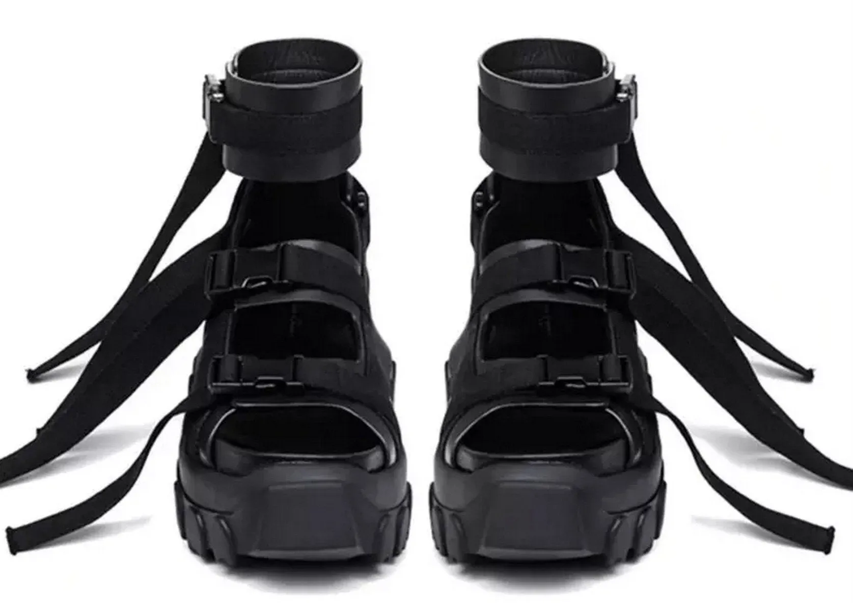 Hiking Spartan Sandals - Black, White, Green, White and Grey