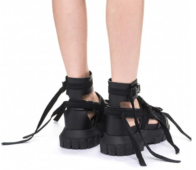 Hiking Spartan Sandals - Black, White, Green, White and Grey