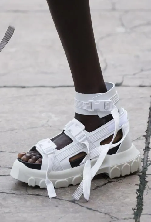 Hiking Spartan Sandals - Black, White, Green, White and Grey
