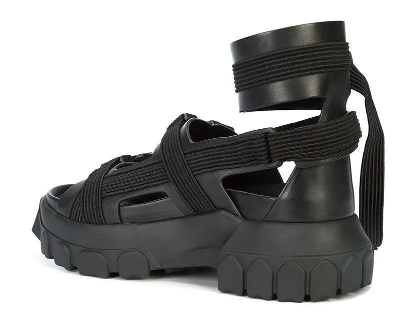 Hiking Spartan Sandals - Black, White, Green, White and Grey