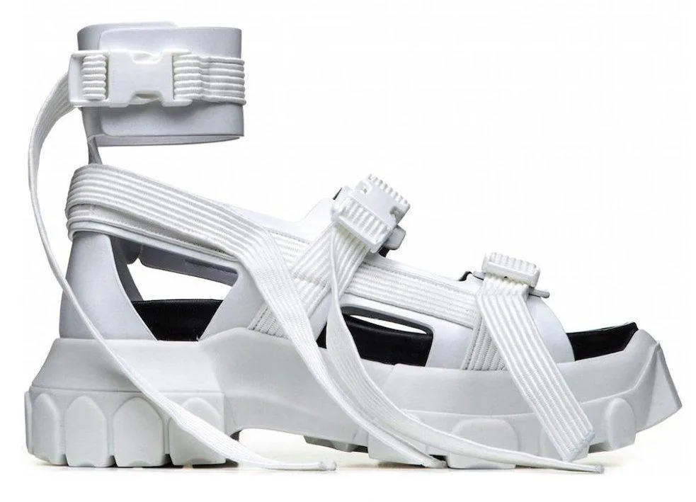 Hiking Spartan Sandals - Black, White, Green, White and Grey