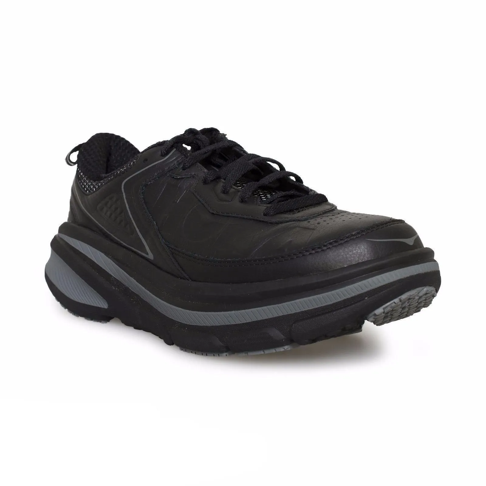 Hoka One One Bondi 4 LTR Black Running Shoes - Men`s