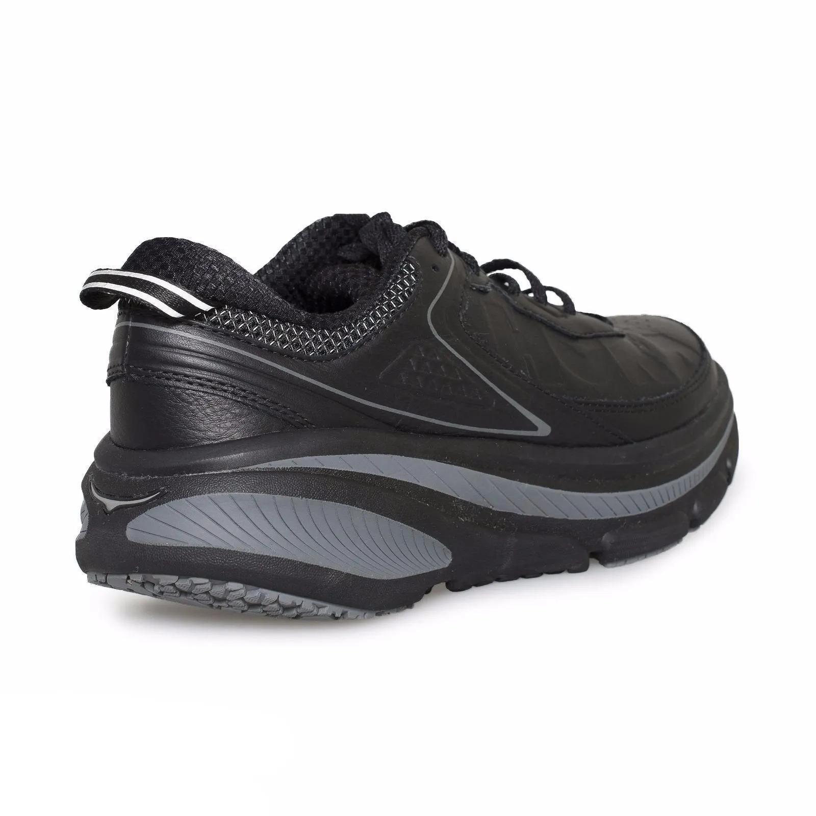 Hoka One One Bondi 4 LTR Black Running Shoes - Men`s