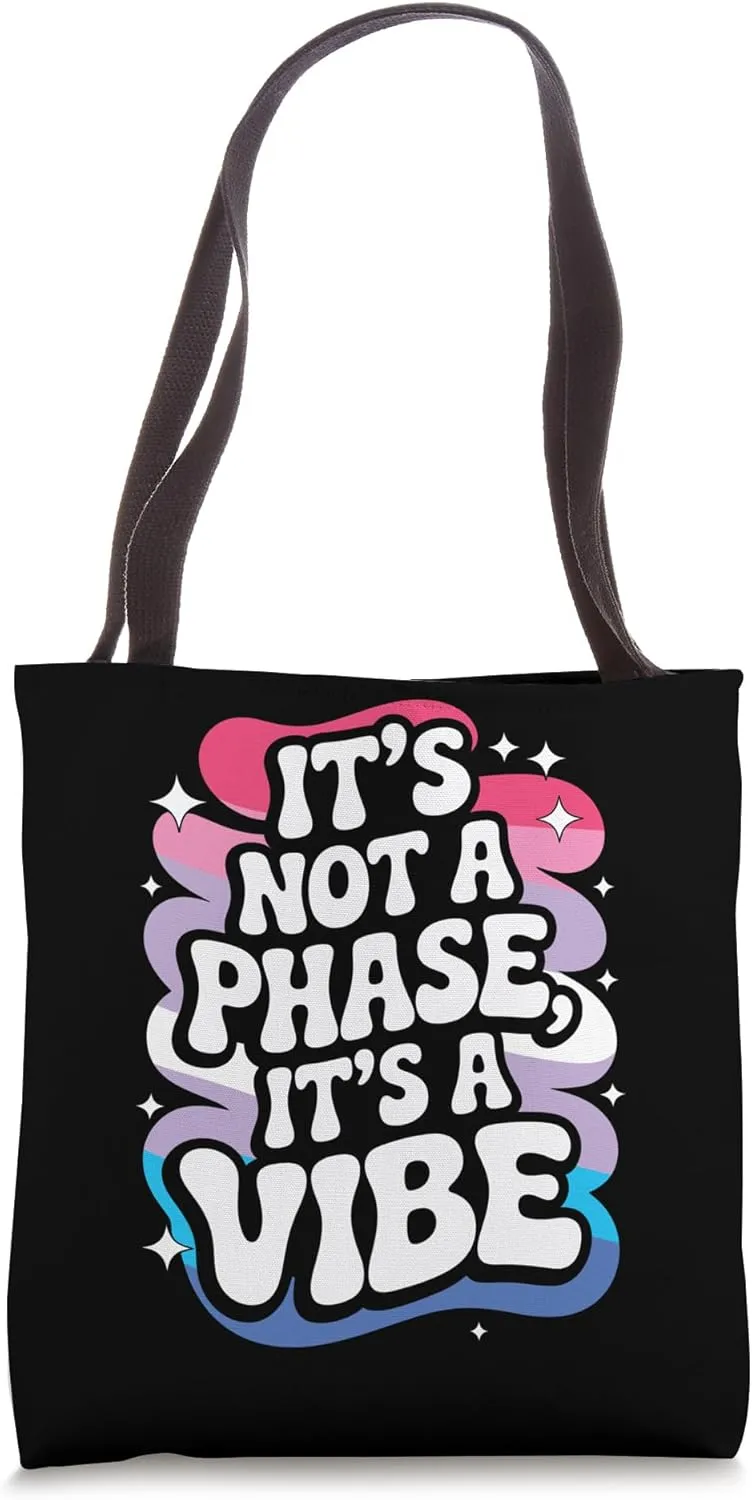 It's Not A Phase Bigender Pride Tote Bag