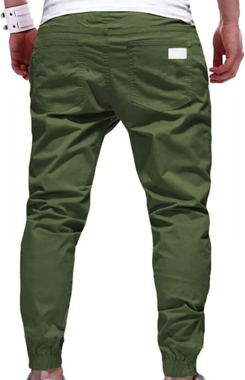 JEShifangjiusu Mens Pants Cargo Joggers Sweatpants Casual Drawstring Beach Outdoor Pant Slim Fit Chino Trousers With Pockets