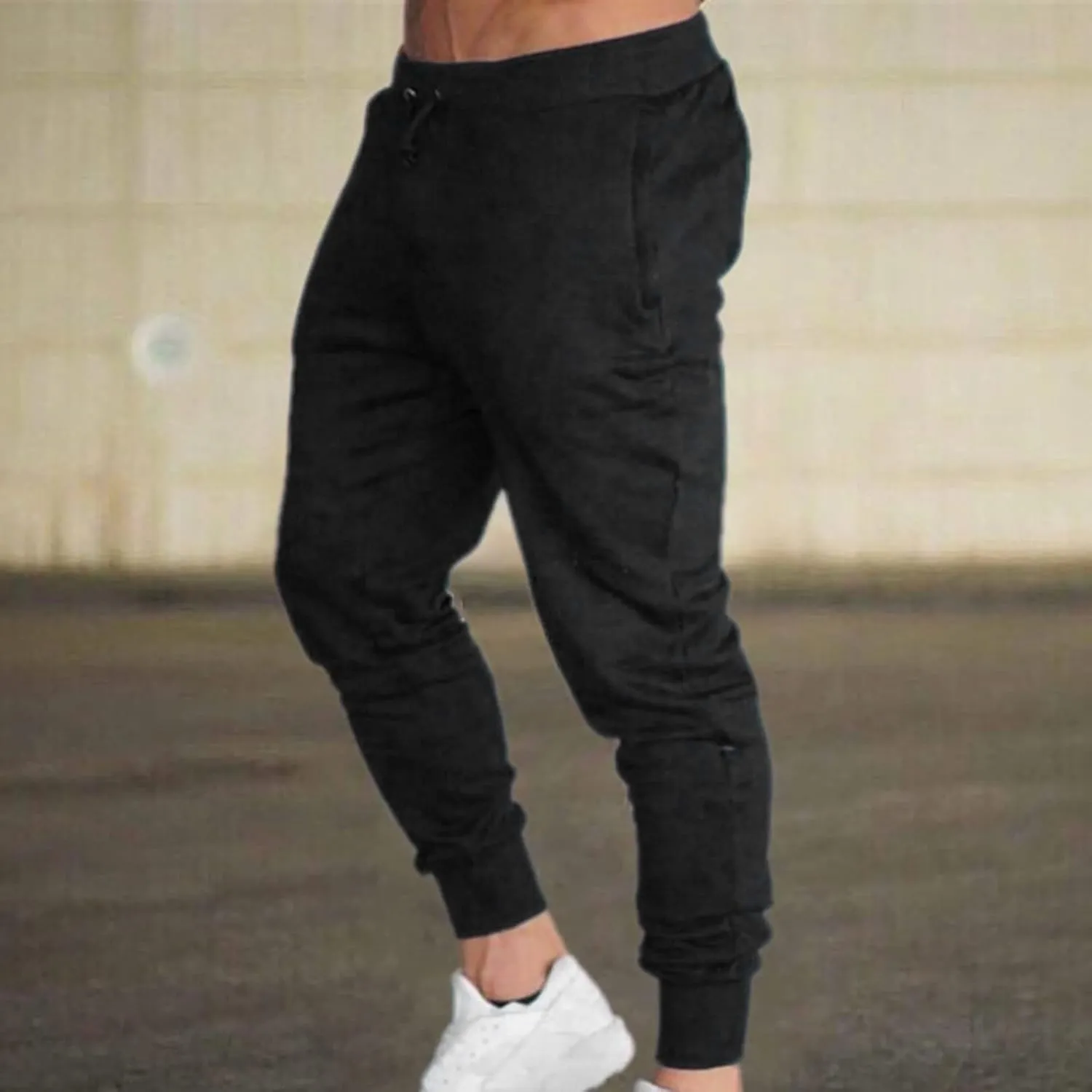 Joggers for Men Cargo,Men's Stretch Active Casual Fleece Pants Slim Fit Regular Pant with Pocket