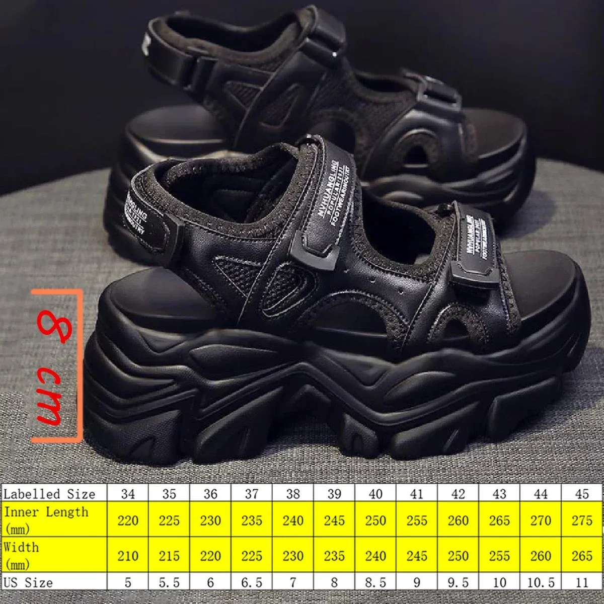 Joskaa 2024 New Cute Comfy Chunky Sandals
