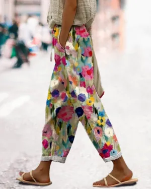Kaitlyn | Stylish Casual Comfort Floral Print Pants