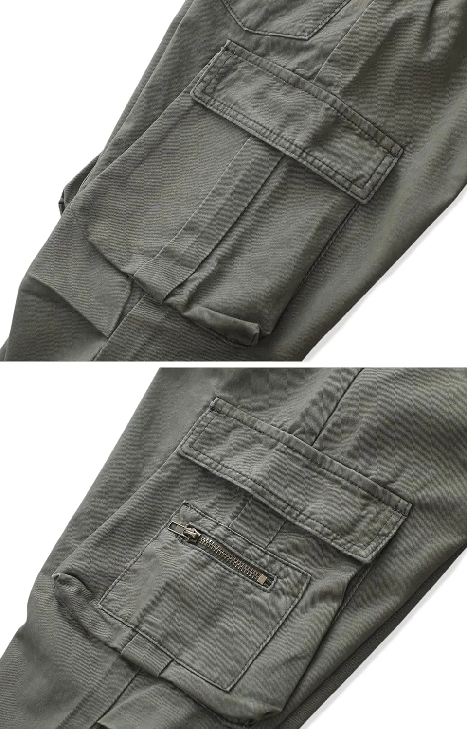 KOCTHOMY Hiking Pants Women Relaxed Fit Cargo Pants Casual Work Pants with Zipper Pockets No Belt