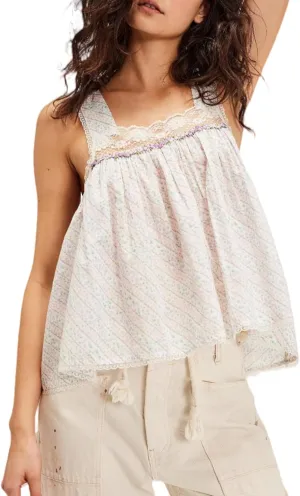 Lace Trim Tie Front Tank Tops for Women Cute Beach Sheer Ruffle Flowy Crop Blouse Boho Button Up Eyelet Cami Shirts