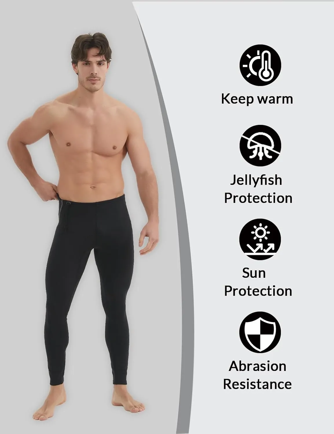 Lemorecn Wetsuit Pants Men 1.5mm and Wetsuit Pants Women 2mm Neoprene for Swimming Canoeing Snorkeling Scuba Kayaking