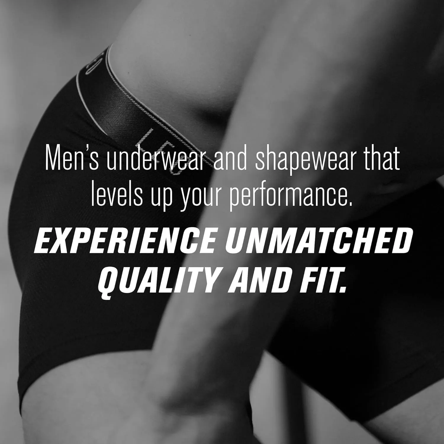 Leo Compression Pants for Men - Workout Leggings Tights Underwear Black