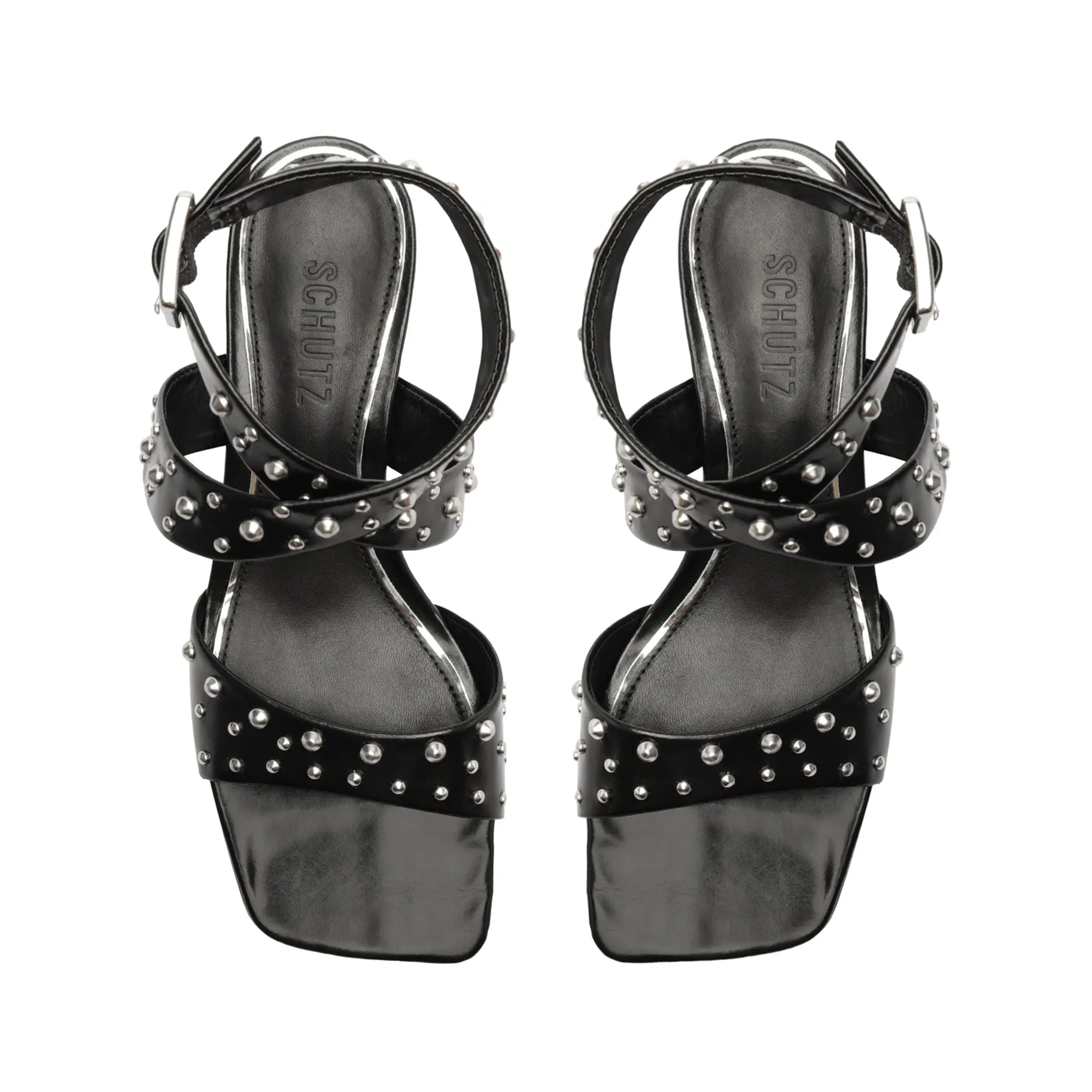 Lizzy Mid Block Leather Sandal