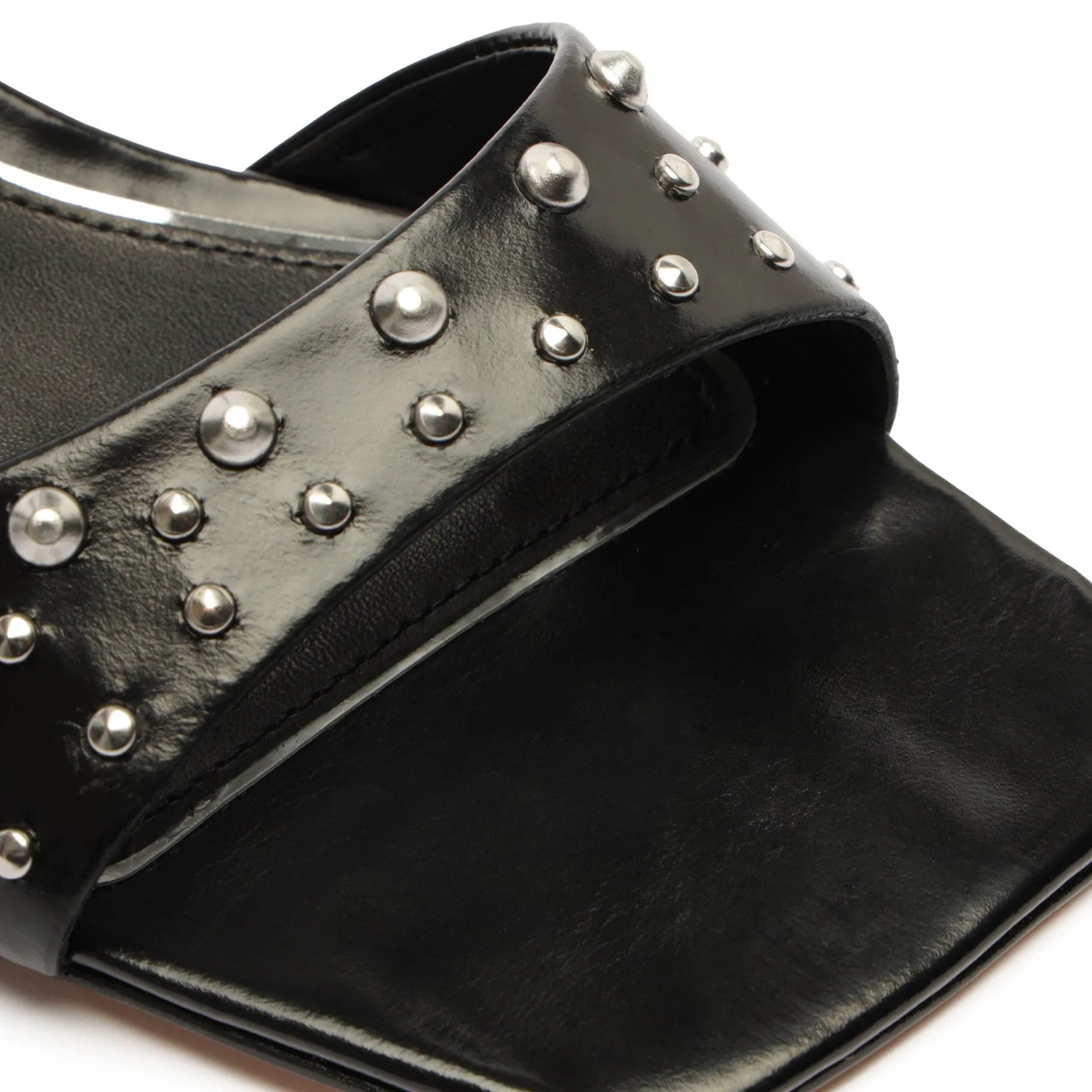 Lizzy Mid Block Leather Sandal