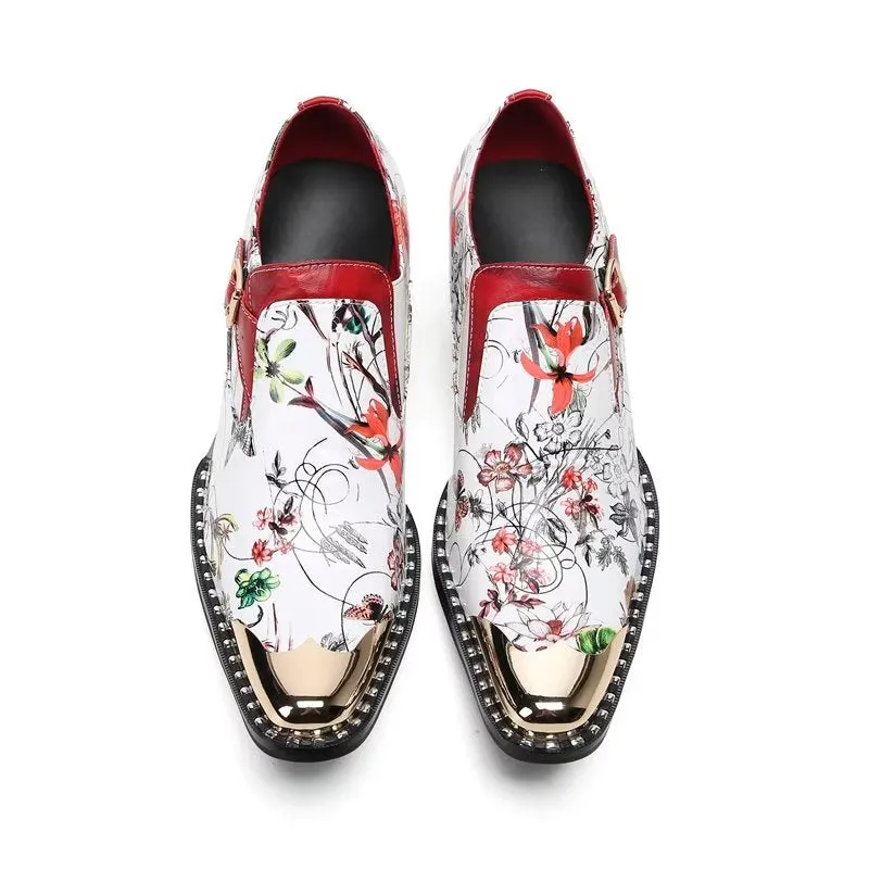 LuxeLeather Exotic Slip On Monkstraps