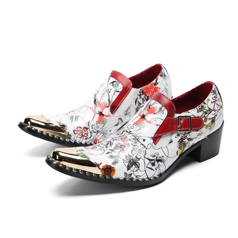 LuxeLeather Exotic Slip On Monkstraps