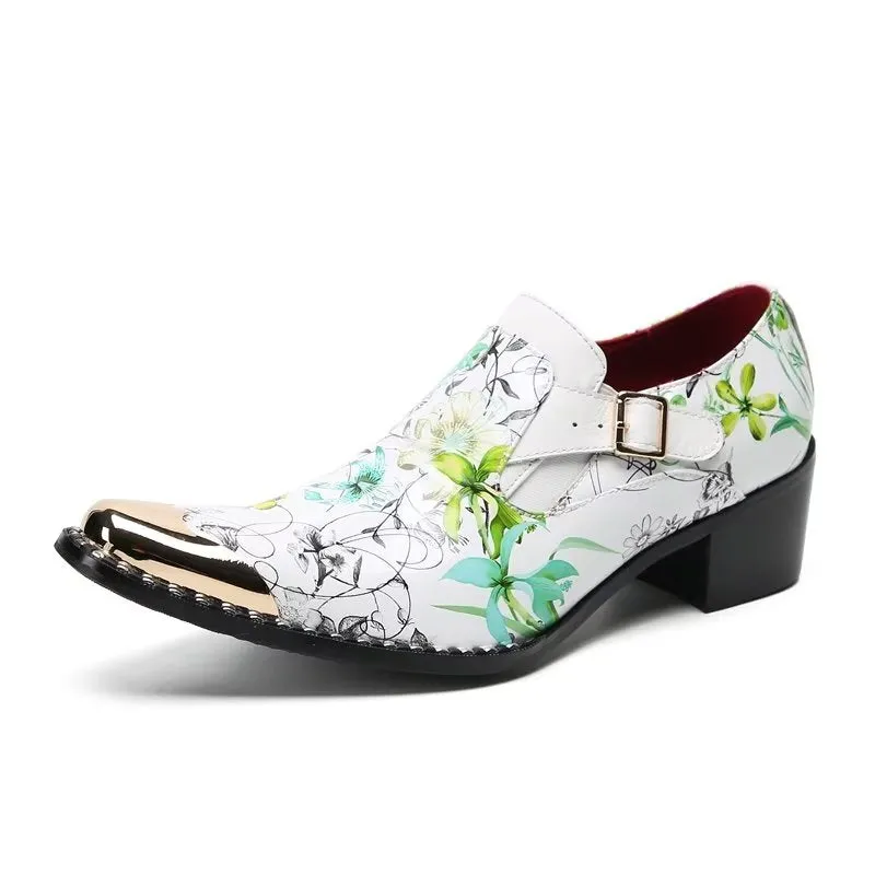 LuxeLeather Exotic Slip On Monkstraps