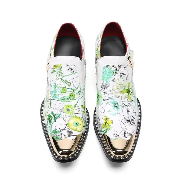 LuxeLeather Exotic Slip On Monkstraps