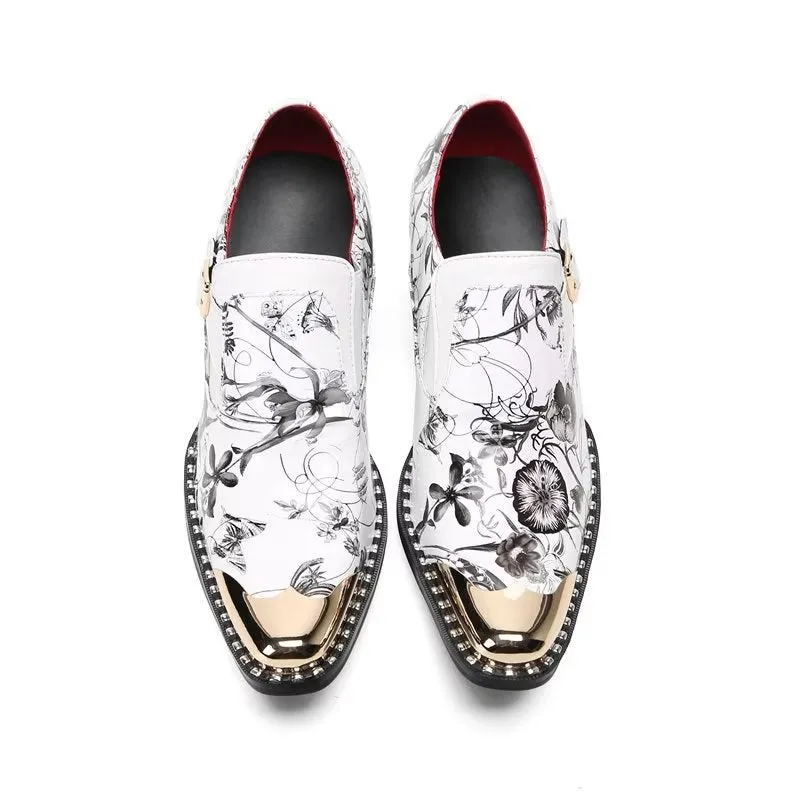 LuxeLeather Exotic Slip On Monkstraps