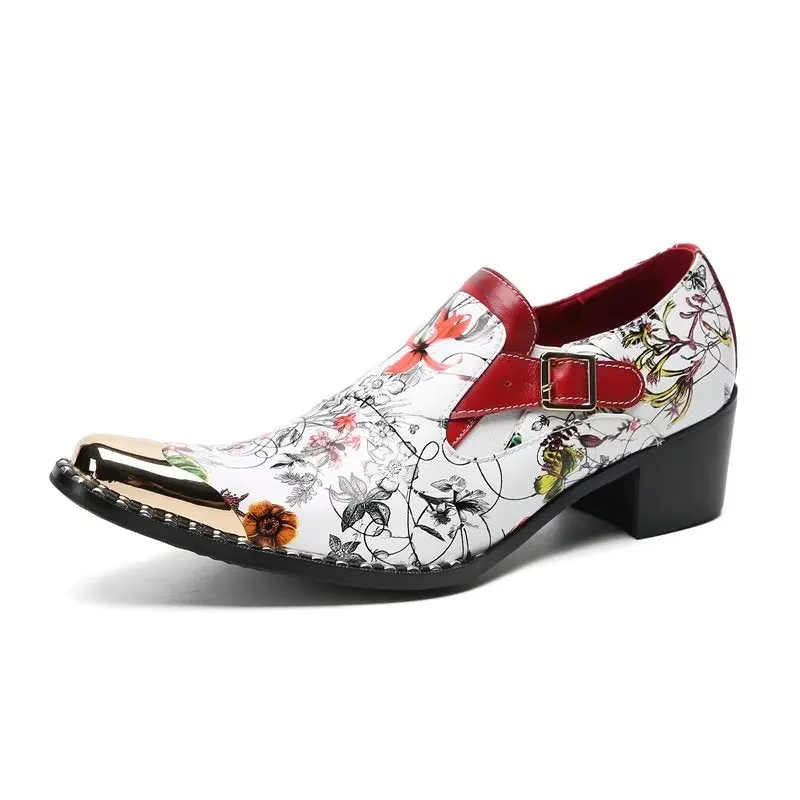 LuxeLeather Exotic Slip On Monkstraps