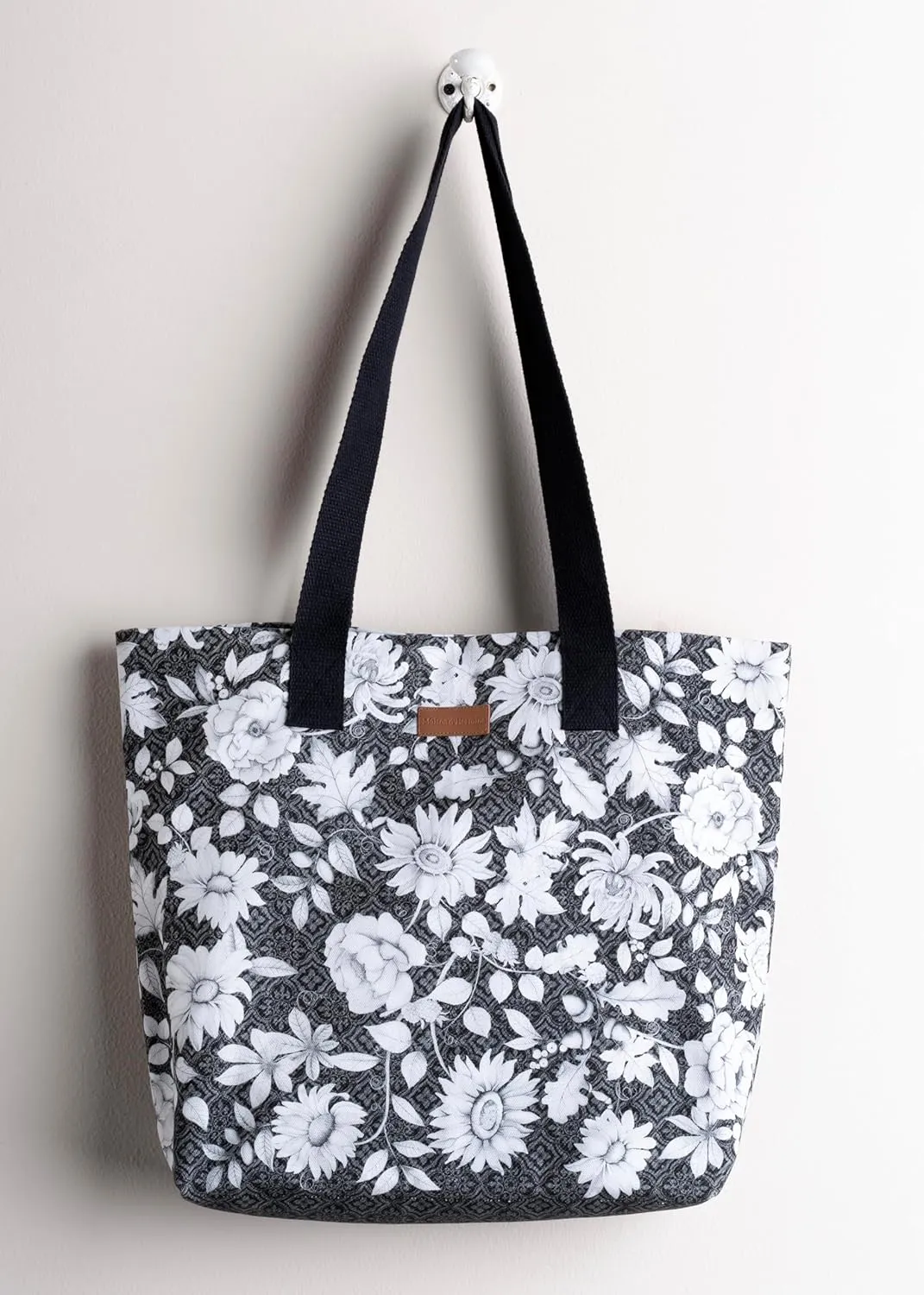Maison d' Hermine Canvas Tote Bag for Women Cotton Canvas Reusable Shoulder Grocery Bags Bulk with Handle for Shopping Travel