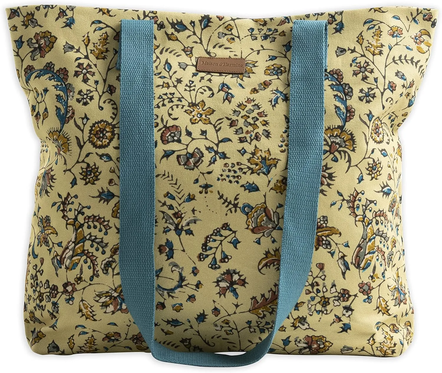 Maison d' Hermine Canvas Tote Bag for Women Cotton Canvas Reusable Shoulder Grocery Bags Bulk with Handle for Shopping Travel