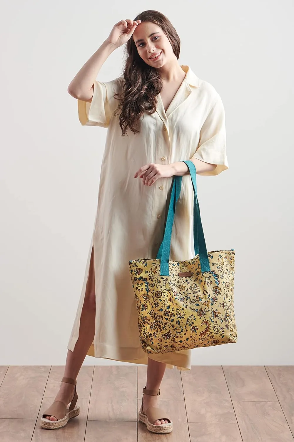 Maison d' Hermine Canvas Tote Bag for Women Cotton Canvas Reusable Shoulder Grocery Bags Bulk with Handle for Shopping Travel