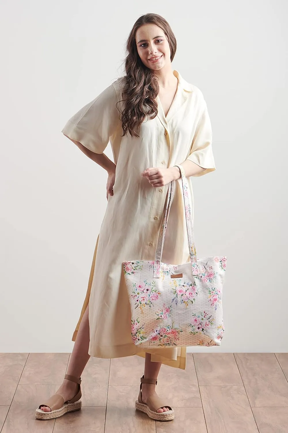 Maison d' Hermine Canvas Tote Bag for Women Cotton Canvas Reusable Shoulder Grocery Bags Bulk with Handle for Shopping Travel