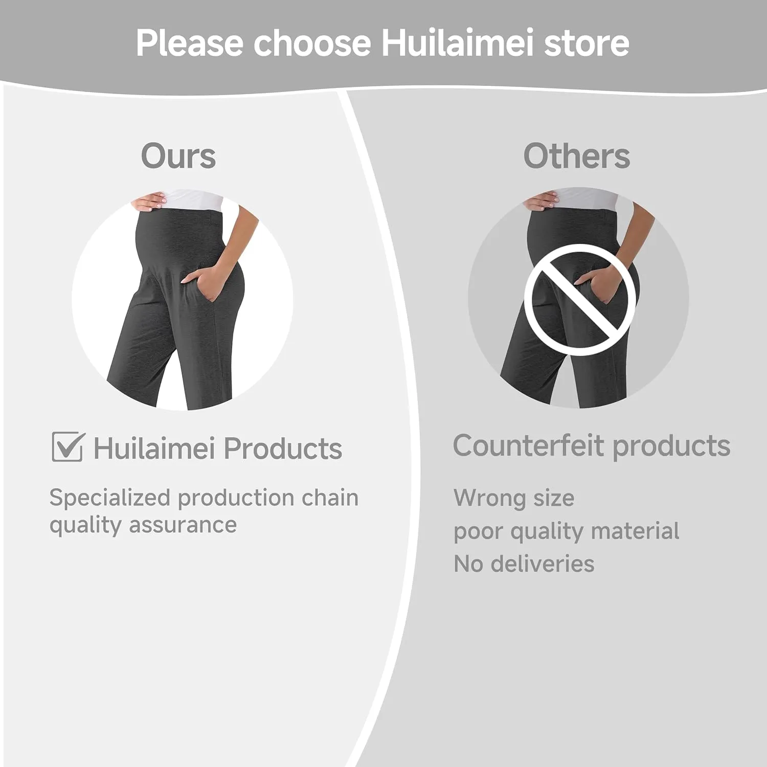 Maternity Pants Over The Belly Pregnancy Scrub Pants Loose Comfy Sweatpants Postpartum Lounge Joggers with Pockets