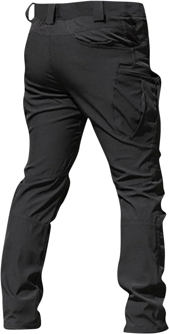 Men Cargo Pants Construction Stretch Pants for Men Multi Pockets Stylish Carpenter Pants Relaxed Fit Tall Trousers