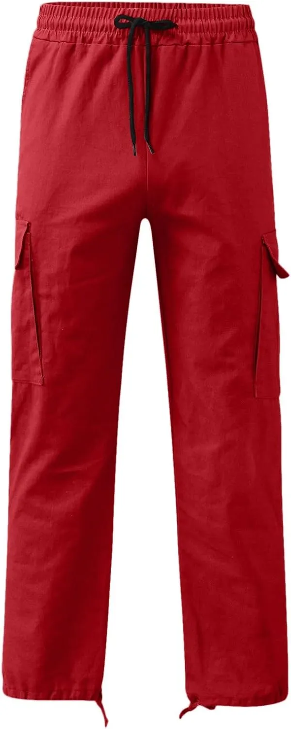 Men' S Linen Pants Casual Twill Chino Lace Up Pants Fashion Lightweight Joggers Baggy Sweatpants Athletic Pants