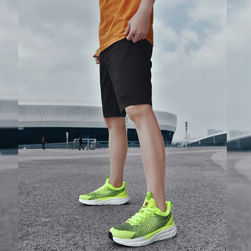 Men's and Women's Mesh Running Shoes Walking Sports Breathable Comfortable Lightweight Thick Sole Fashion Sneakers