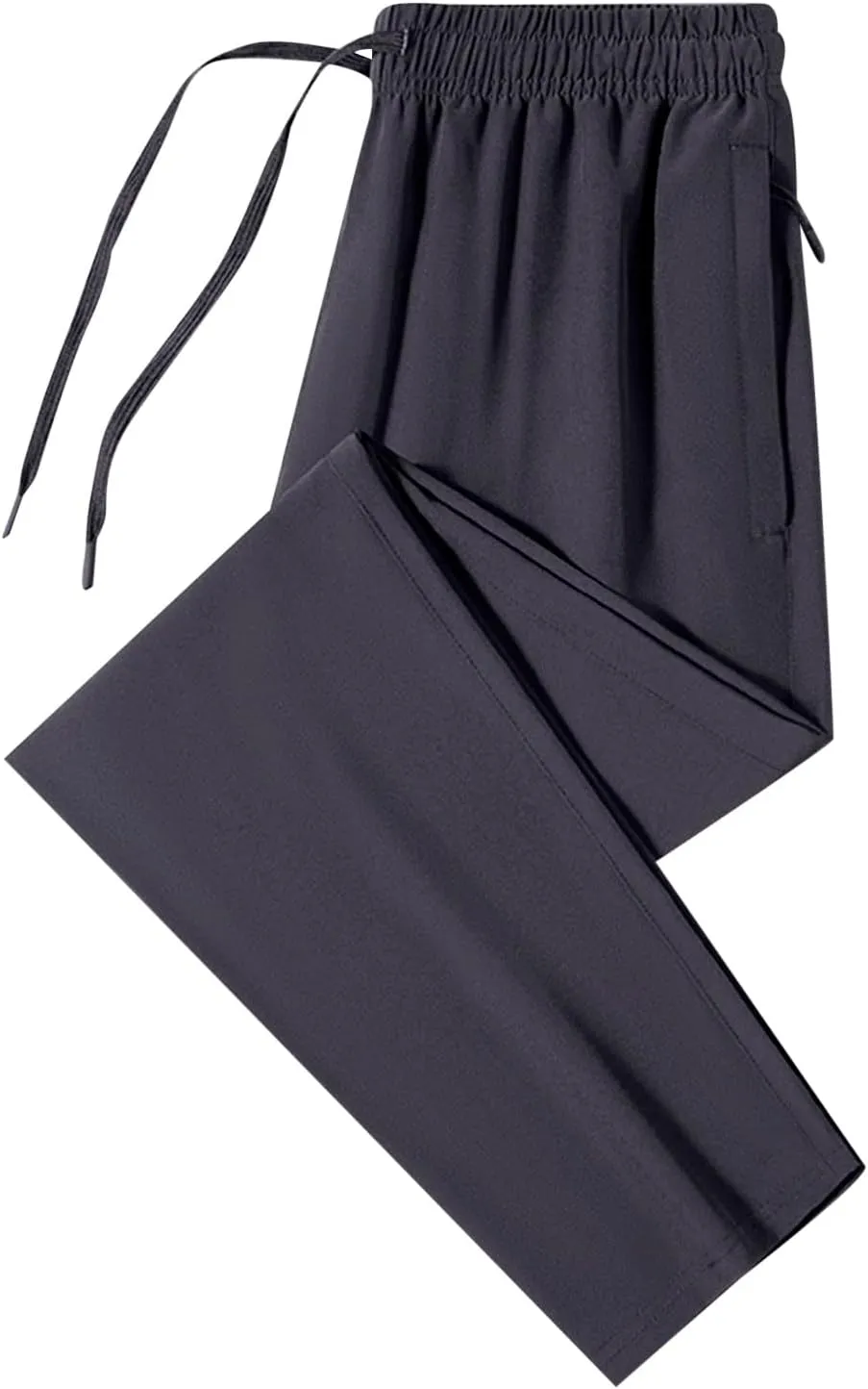 Men's Athletic Pants Thin Lightweight Quick Dry Pants Loose Ice Silk Solid Sports Trousers Straight Leg Cargo Pant