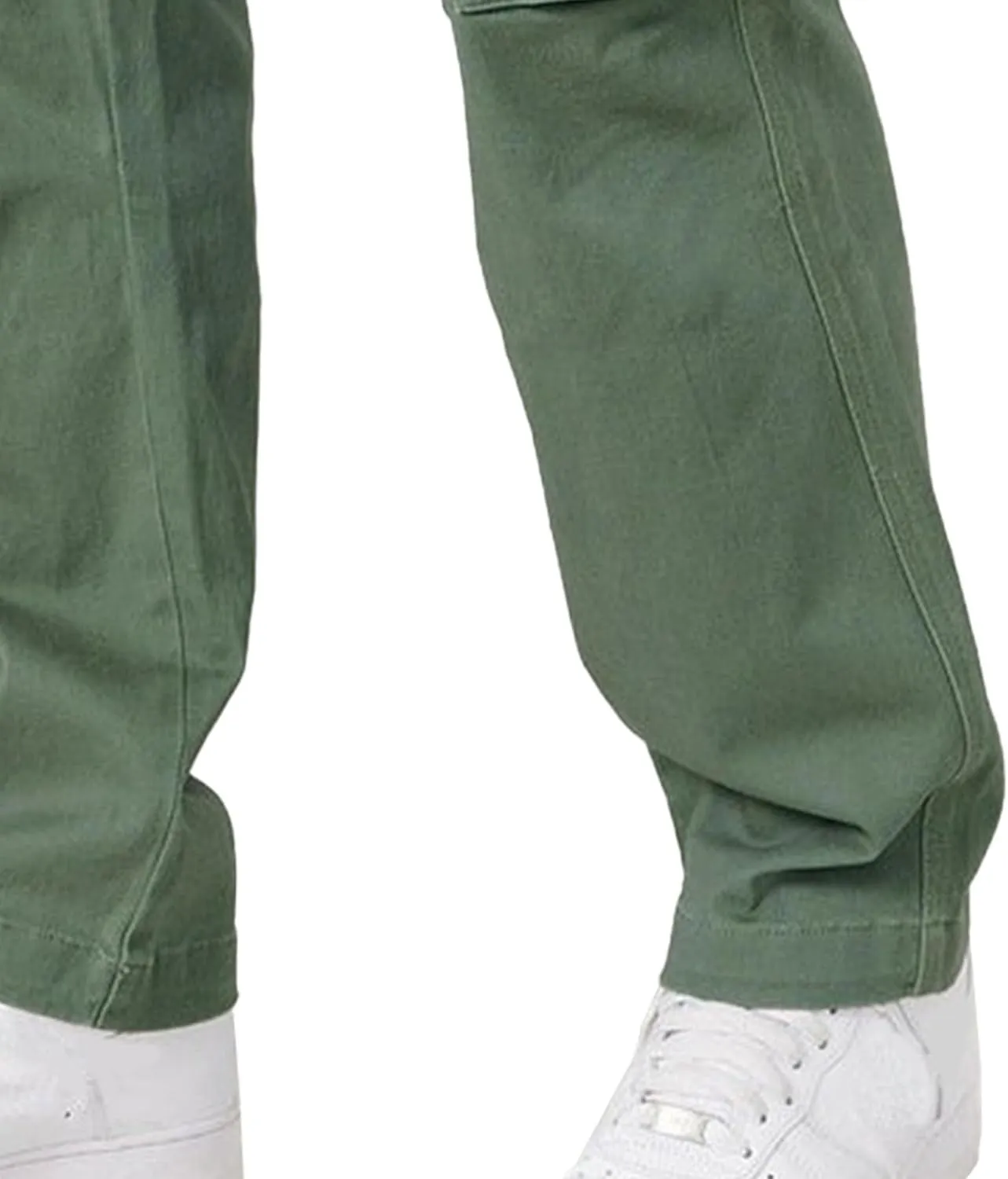 Men's Casual Comfort Baggy Outdoor Pants Straight Leg Twill Cargo Trousers Solid Classic Work Long Sweatpants