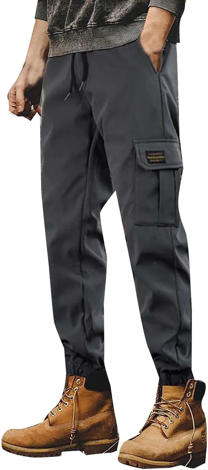 Men's Pants Cargo Relaxed Fit Men's Wild Cargo Pants Casual Joggers Sweatpants Outdoor Waterproof Hiking Work Pants