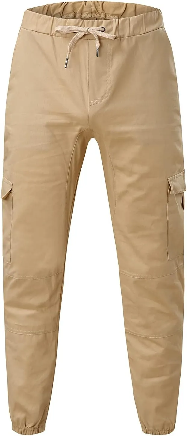 MenS Pants Casual Cotton Cargo Pants for Men Legging Joggers Athletic Pants Stitching Line Outdoor Hiking Trousers