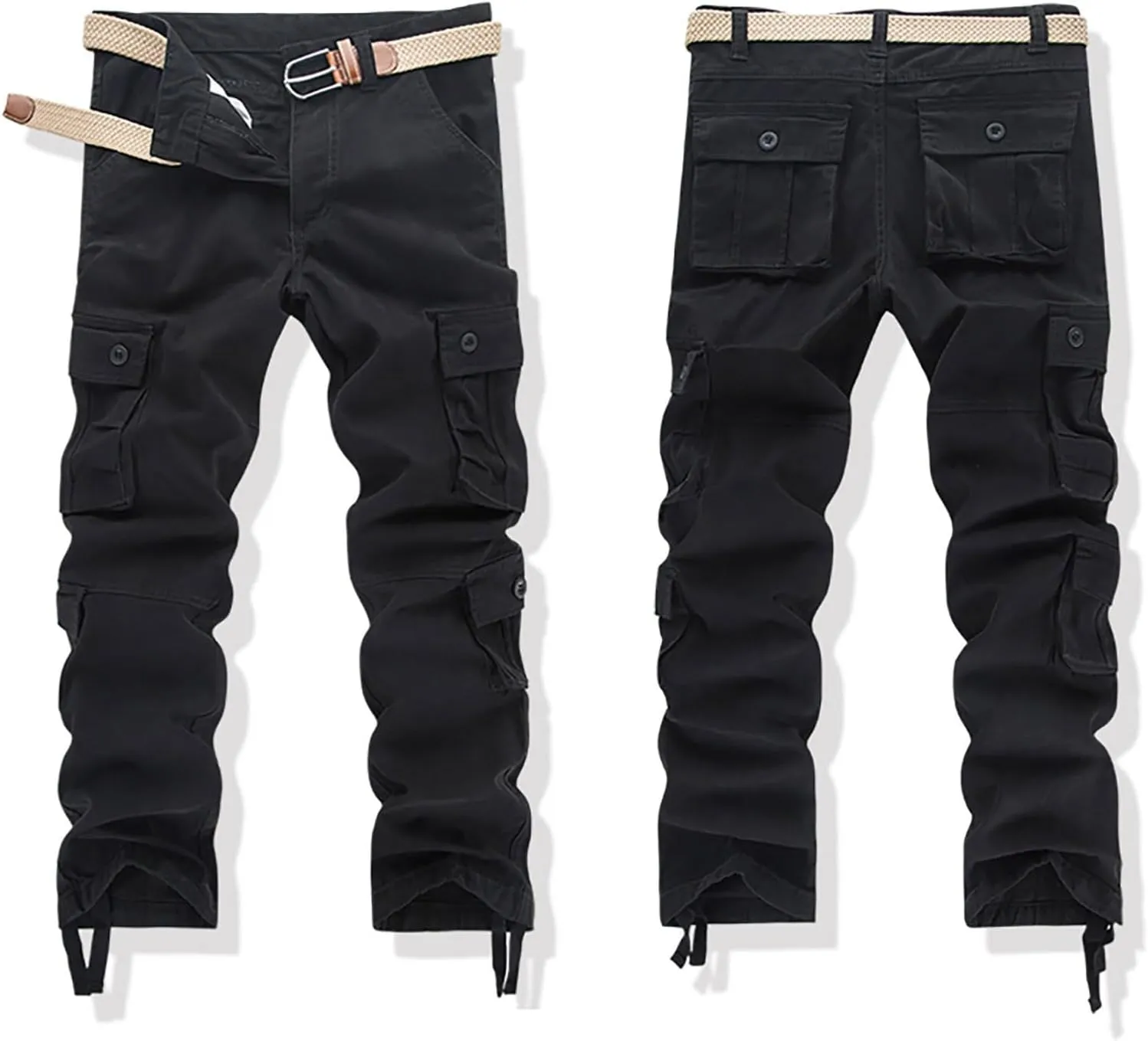 MIDOO Work Pant for Men Slim Fit Waterproof Baggy Sweat Pant Lightweight Hiking Work Pant Relaxed Fit Straight Leg Tousers
