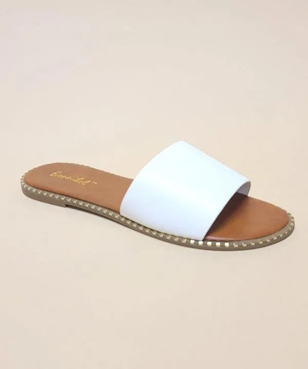 MINDY SLIDE SANDALS