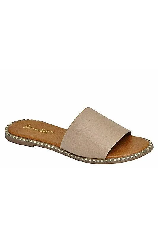 MINDY SLIDE SANDALS