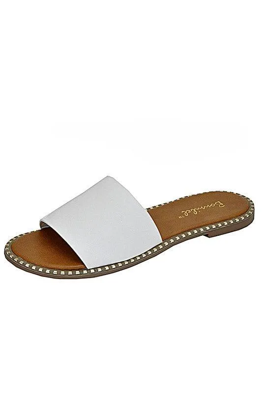 MINDY SLIDE SANDALS