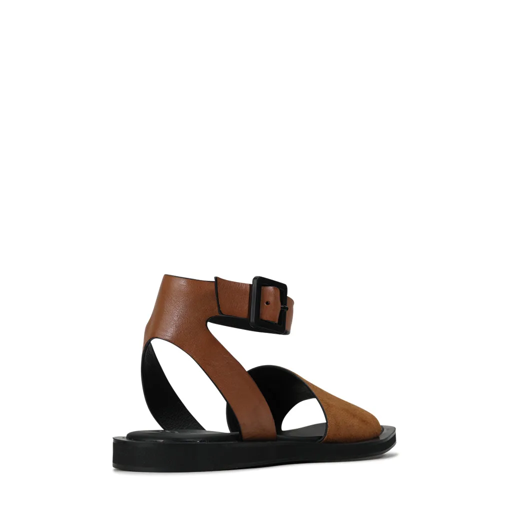 MIRANO LEATHER ANKLE STRAP SANDAL