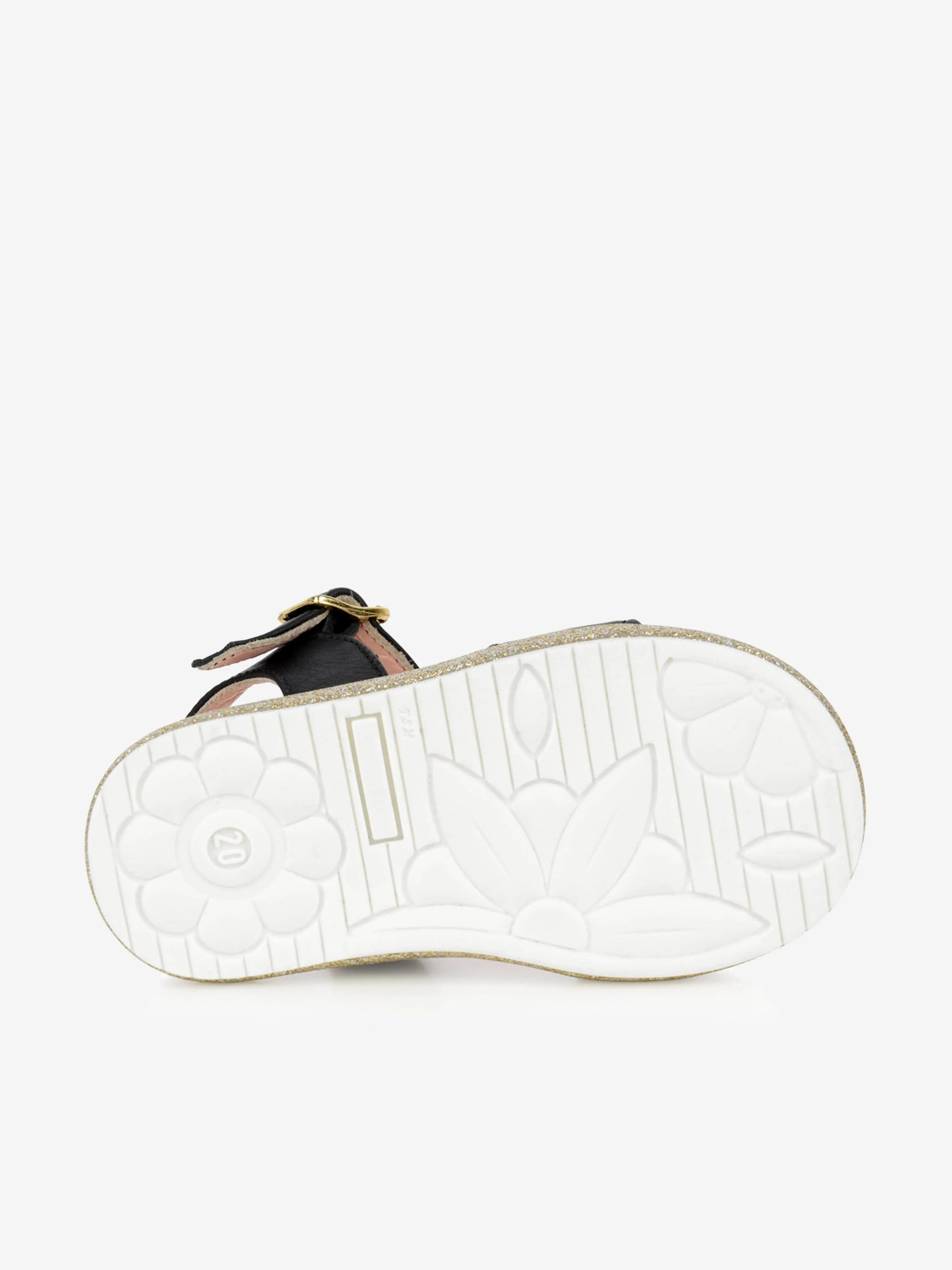 Moschino Girls Sandals - Leather Logo Sandals