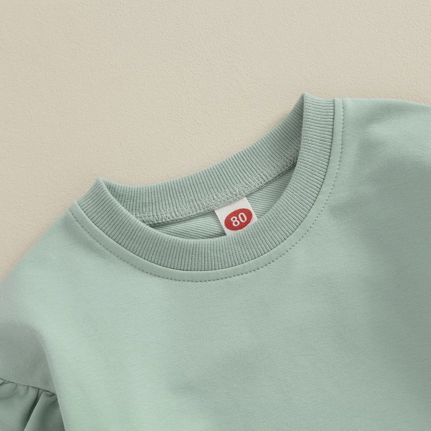 Newborn Baby Girl Oversized Sweatshirt Ruffle Long Sleeve Crewneck Cotton Pullover Sweater Tops Toddler Fall Clothes