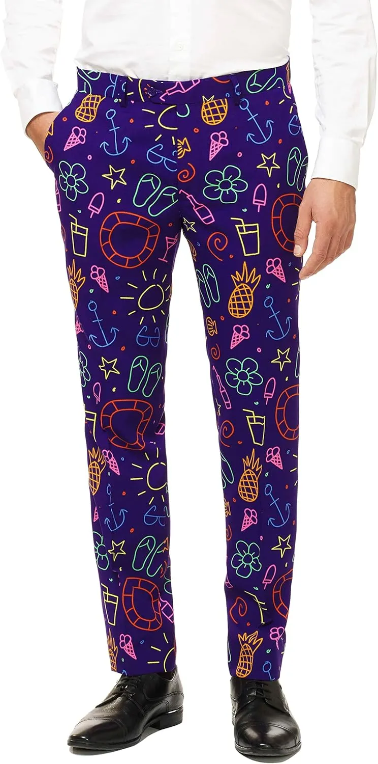Opposuits Men's Funny Costume Party Suit - Comes with Jacket - Pants and Tie
