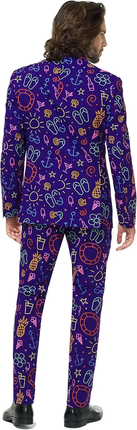 Opposuits Men's Funny Costume Party Suit - Comes with Jacket - Pants and Tie