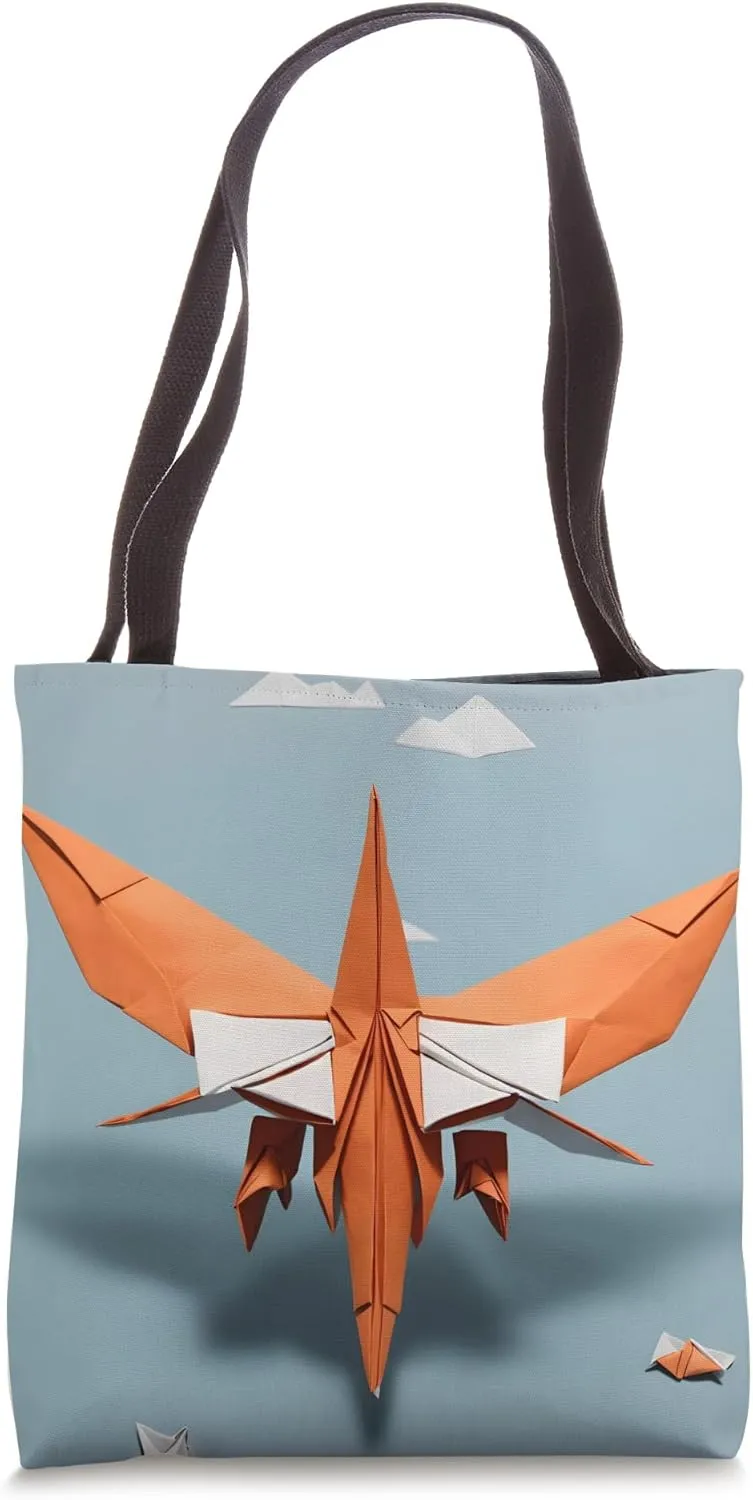 Origami Airplane Art: Paper Aircraft & Creative Papercraft Tote Bag