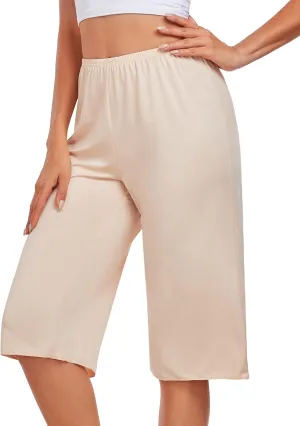 Pettipants for Women Culotte Slip Half Slip Shorts Wide Leg Pajama Pants