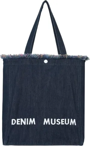 Premium Red Yarn Fringe Boho Denim Tote Bag for Women  2025 Summer Niche Lightweight Foldable Designer Shoulder Purse